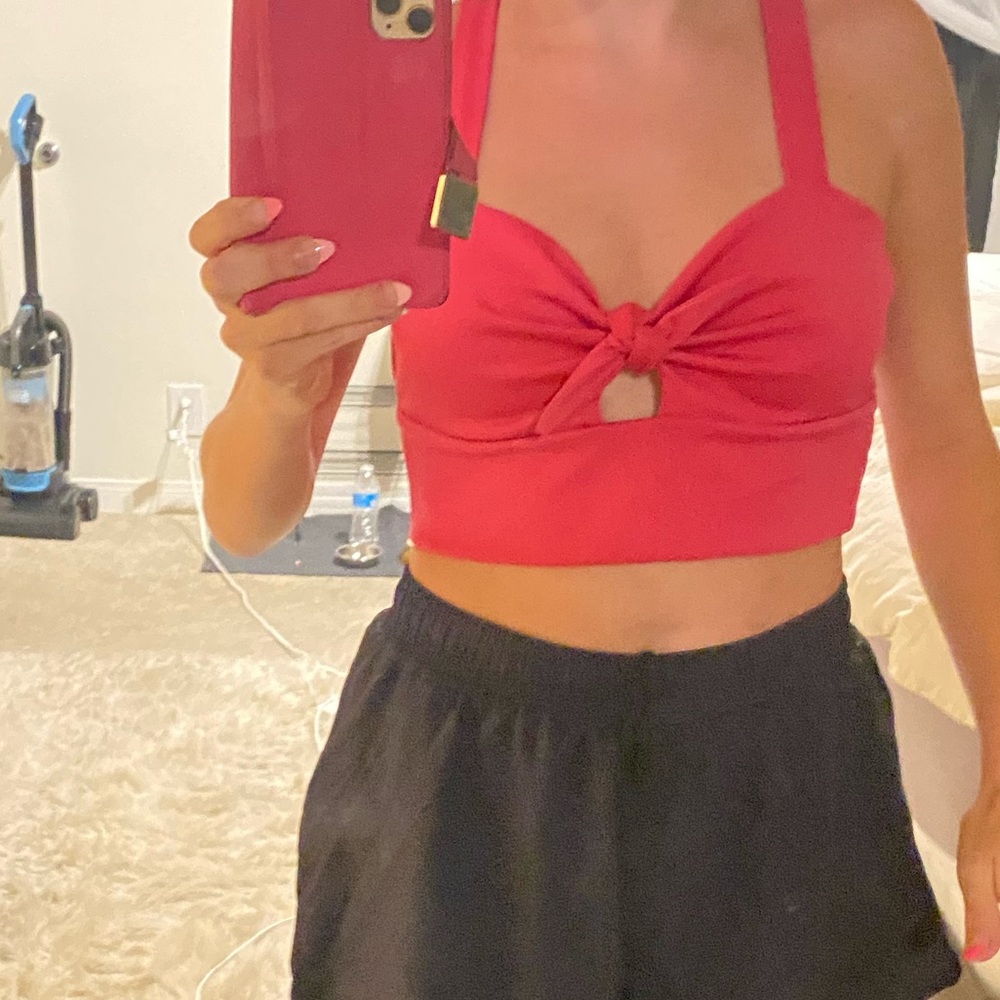 Pink crop top